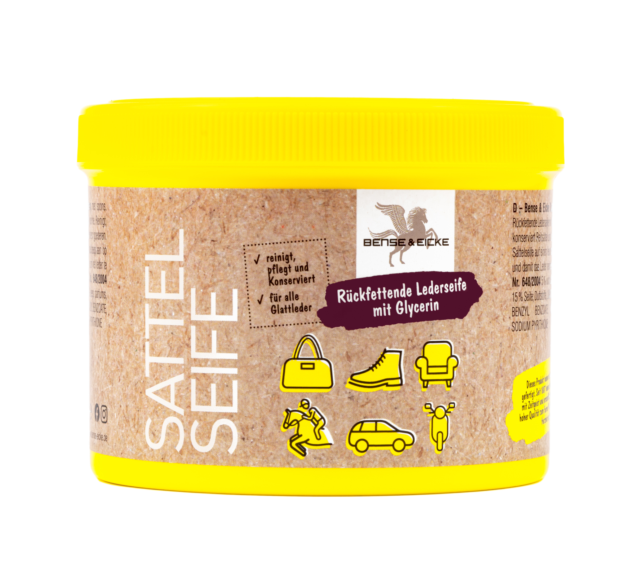 Bense & Eicke | Sattelseife mit Schwamm - 500 ml