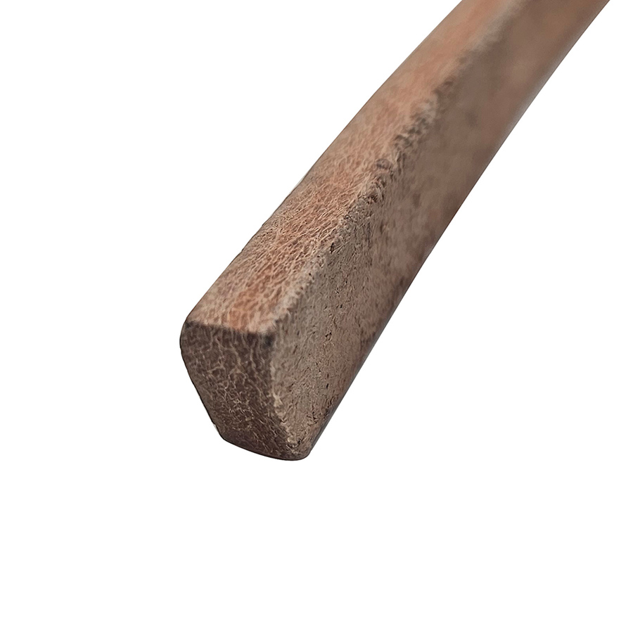 Strapazierfähiger Lederriemen 10 mm x 5 mm x 80 cm in Natur