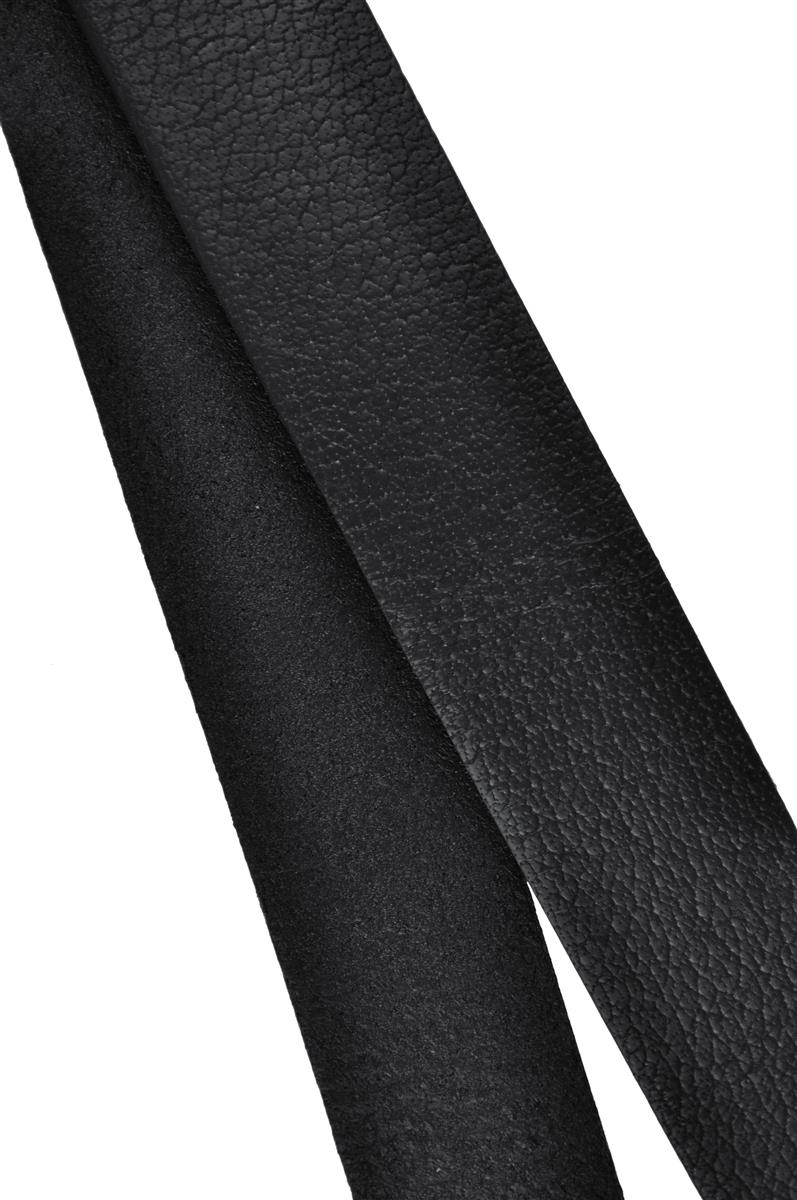 Lederband Flach. Länge: 1 m; Dicke: 3  mm - Schwarz. Breite: wählbar
