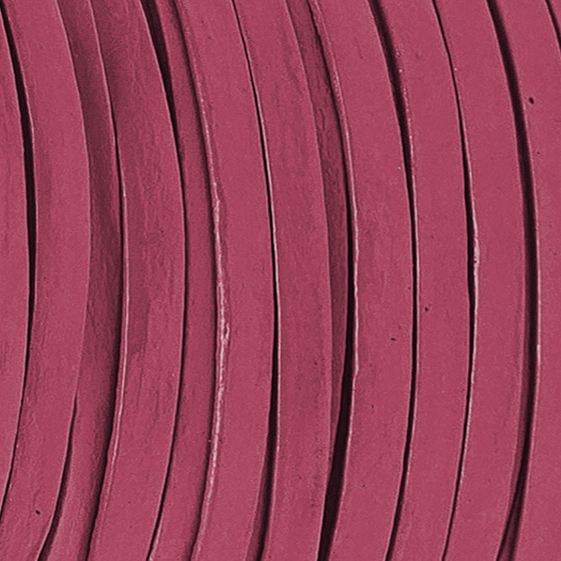 Lederband Flach 3 x 1 mm - Pink. Länge: 10 m