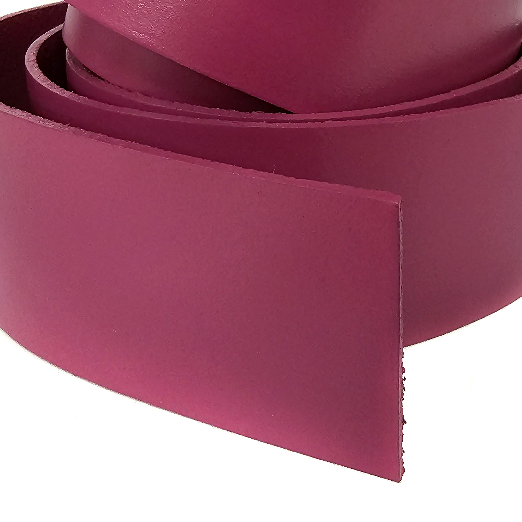 Lederband Flach Breite: 40 mm, Länge: 1,5 m; Dicke: 2 mm - Fuchsia