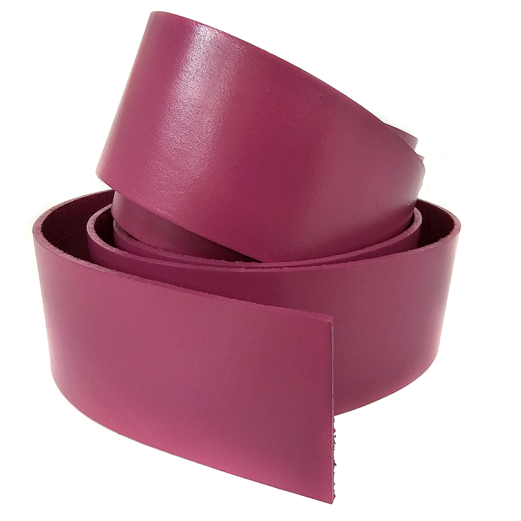Fuchsia 40 mm Breite, 1,5 m lang Lederband