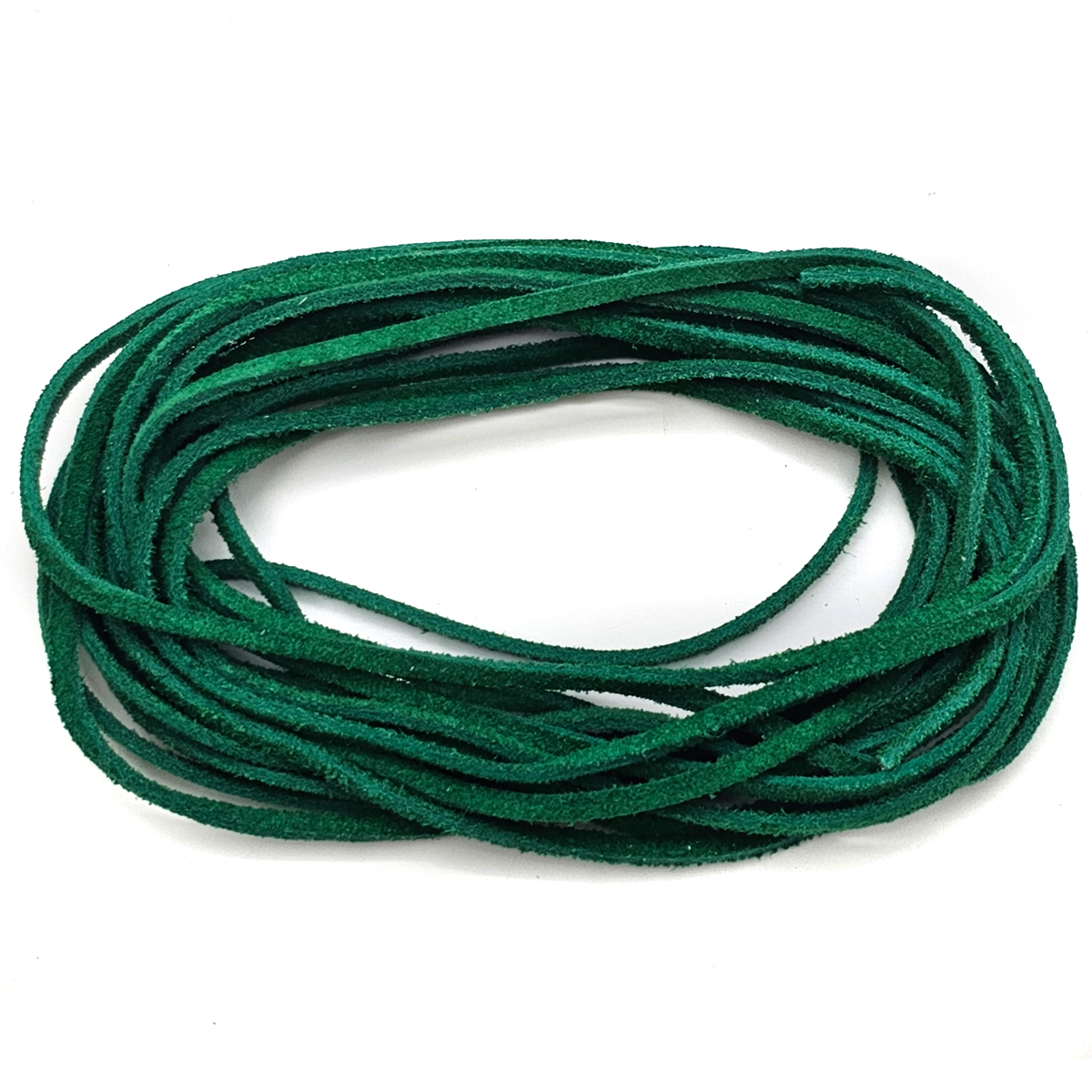 Wildlederband 3 mm - Velourlederband in Grün