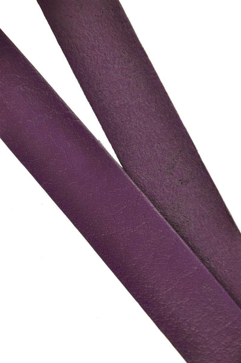 Lederband Flach. Länge: 1 m; Dicke: 3  mm - Lila. Breite: wählbar