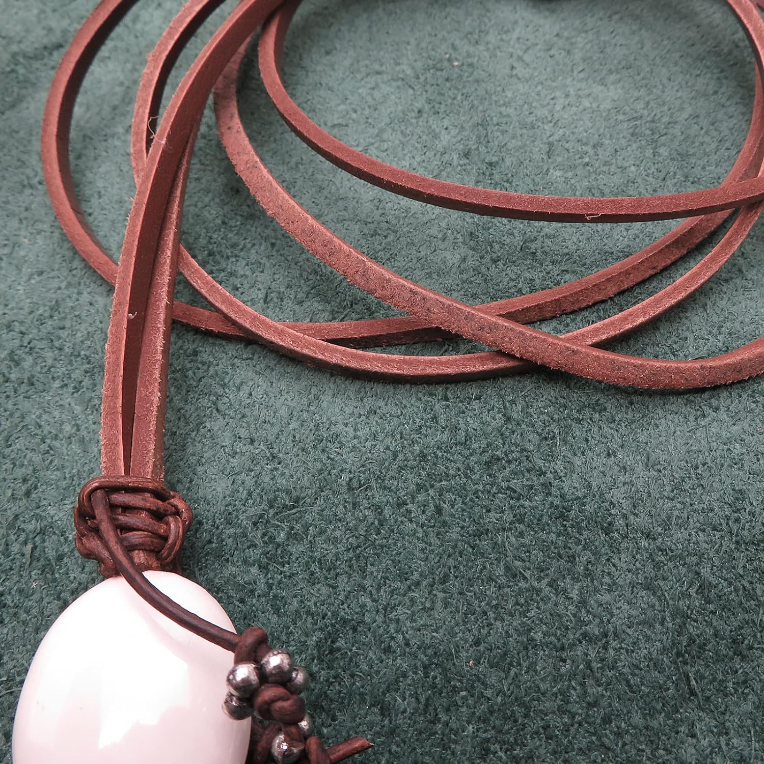 Lederband Flach Eckig 3 mm x 2 mm - Natur. Länge: 50 m