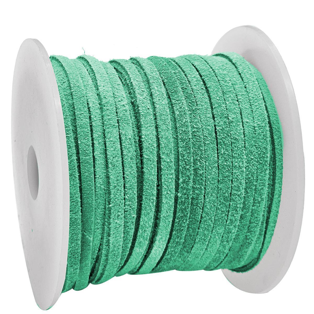 Wildlederband in Türkisgrün - 3 mm Breite