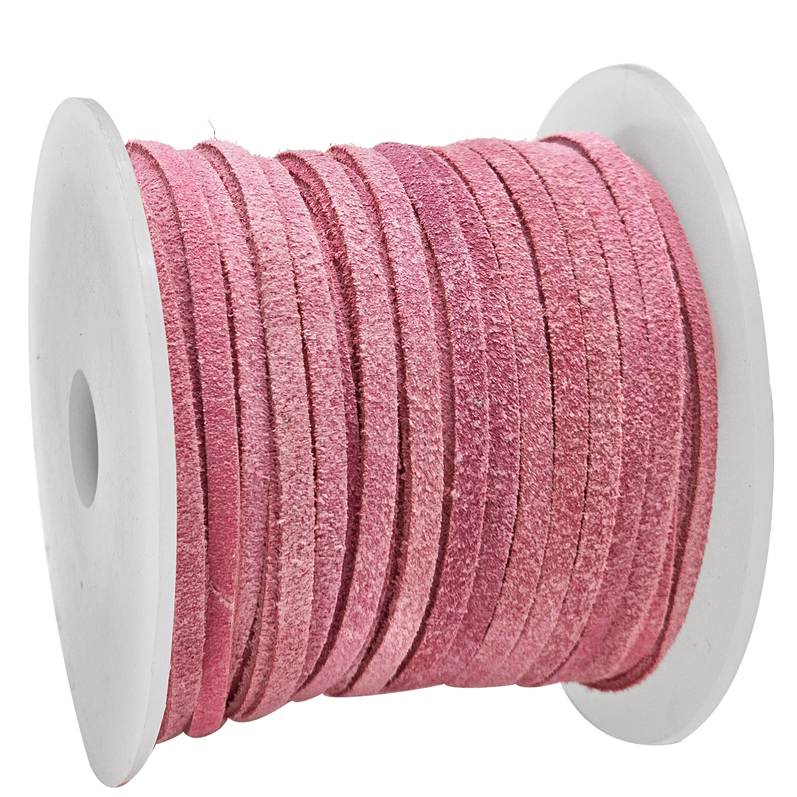 Wildlederband 3 mm - Velourlederband in Pink