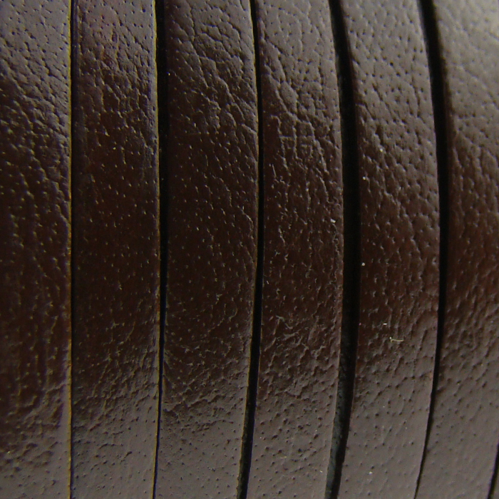 Lederband Flach 5 mm x 1,5 mm - Braun. Länge: 20 m