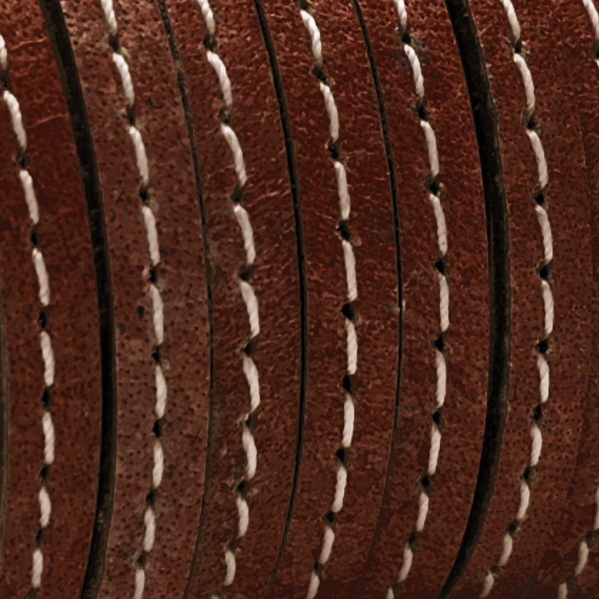 Lederband flach mit Ziernaht  5 x 1,5  mm - KO/01 Dunkelbraun 10 m