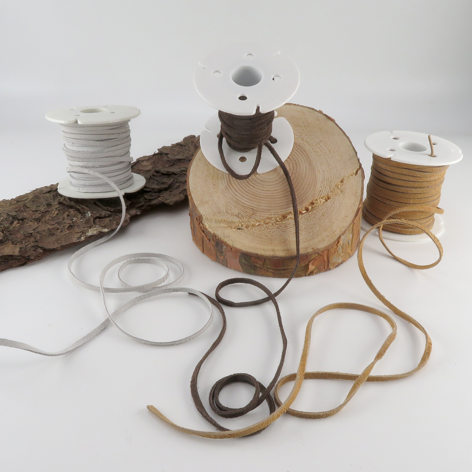 Wildlederband - 3 mm Breite