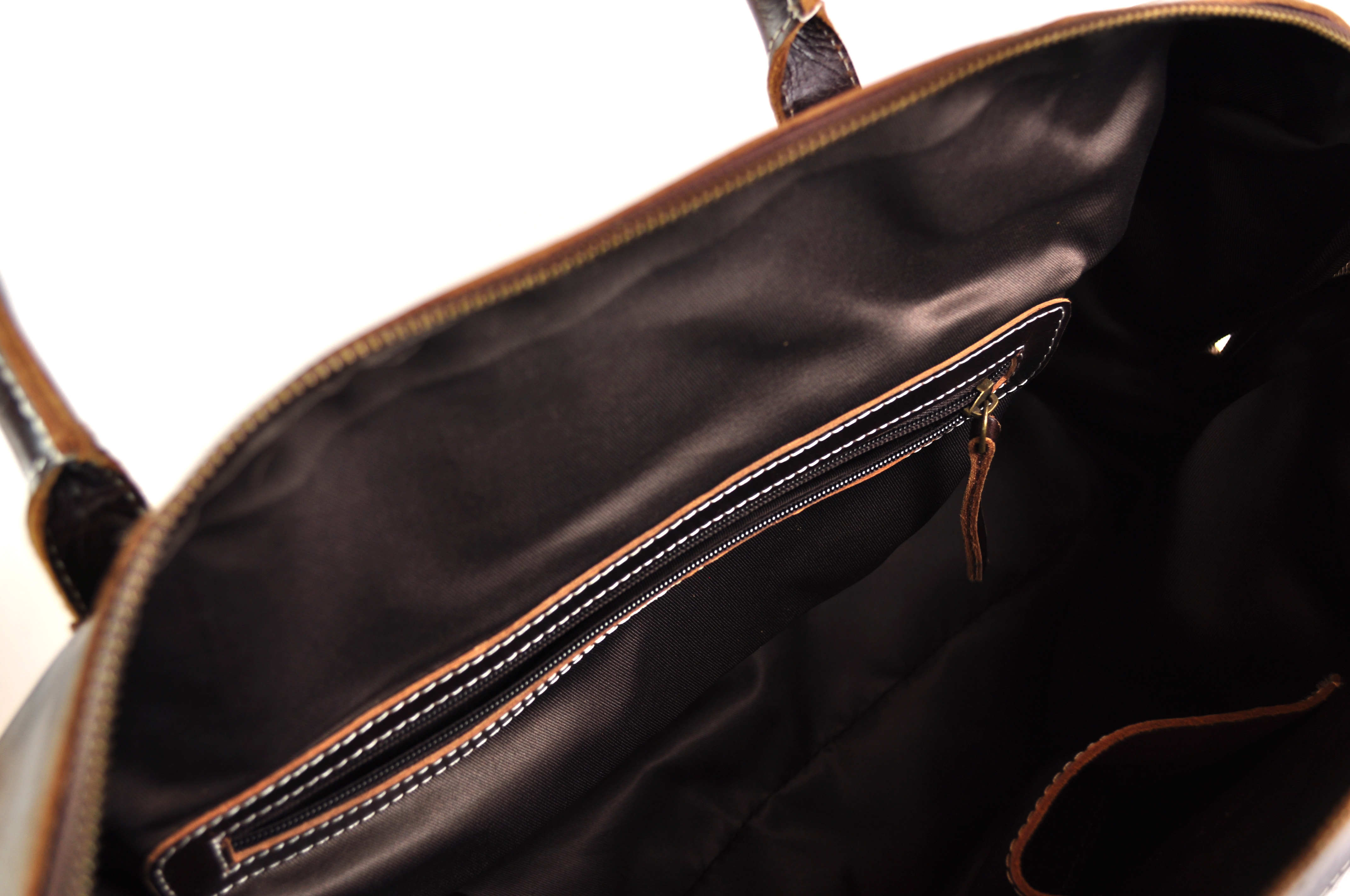 Große Ledertasche | Reisetasche | Vintage | 52cm x 30cm x 18cm - Braun