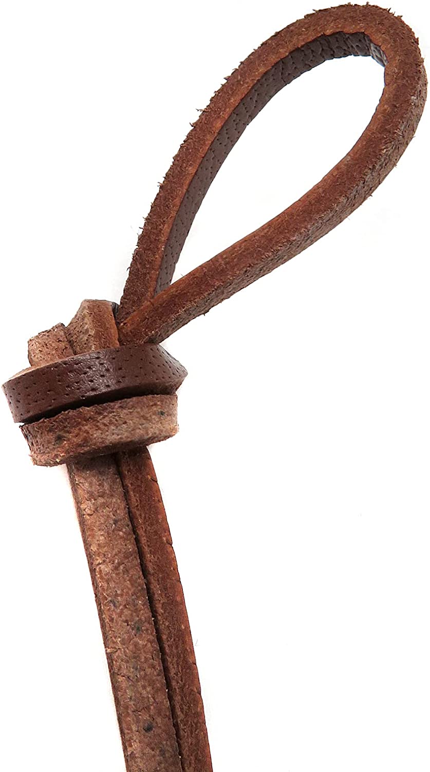 Lederband Flach Eckig 3 mm x 2 mm - Natur. Länge: 50 m