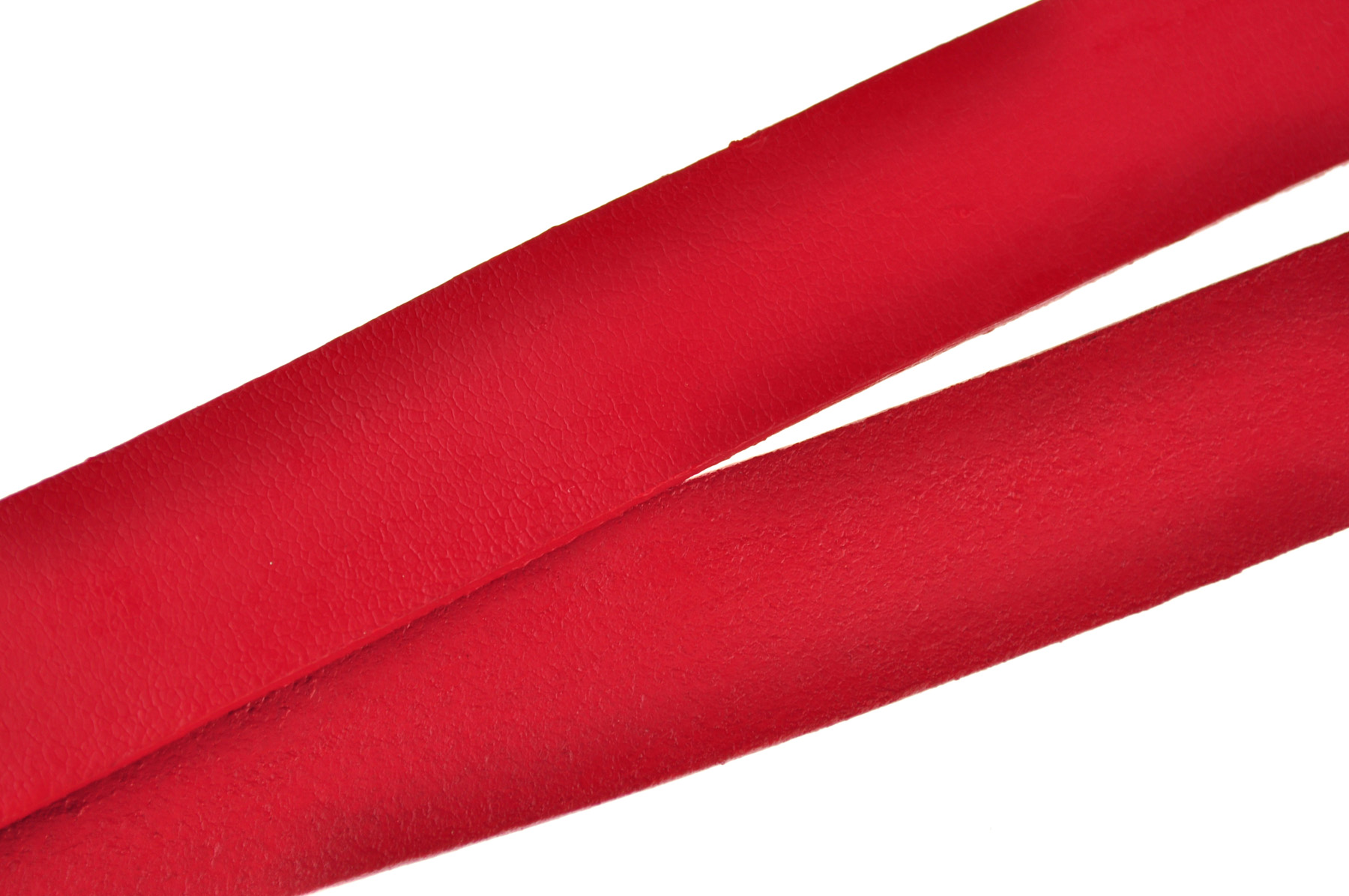 Lederband Flach. Länge: 1 m; Dicke: 2 mm - Rot. Breite: 10 mm