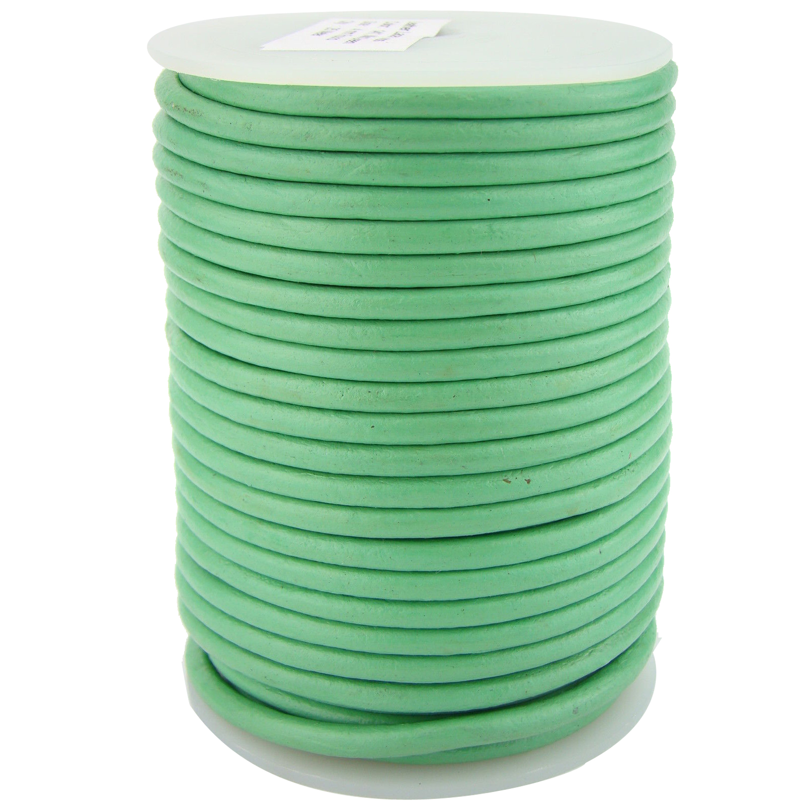 4027 Lederschnur, Lederriemen mit hoher Festigkeit und großer Flexibilität mit 4 mm Durchmesser in Mintgrün