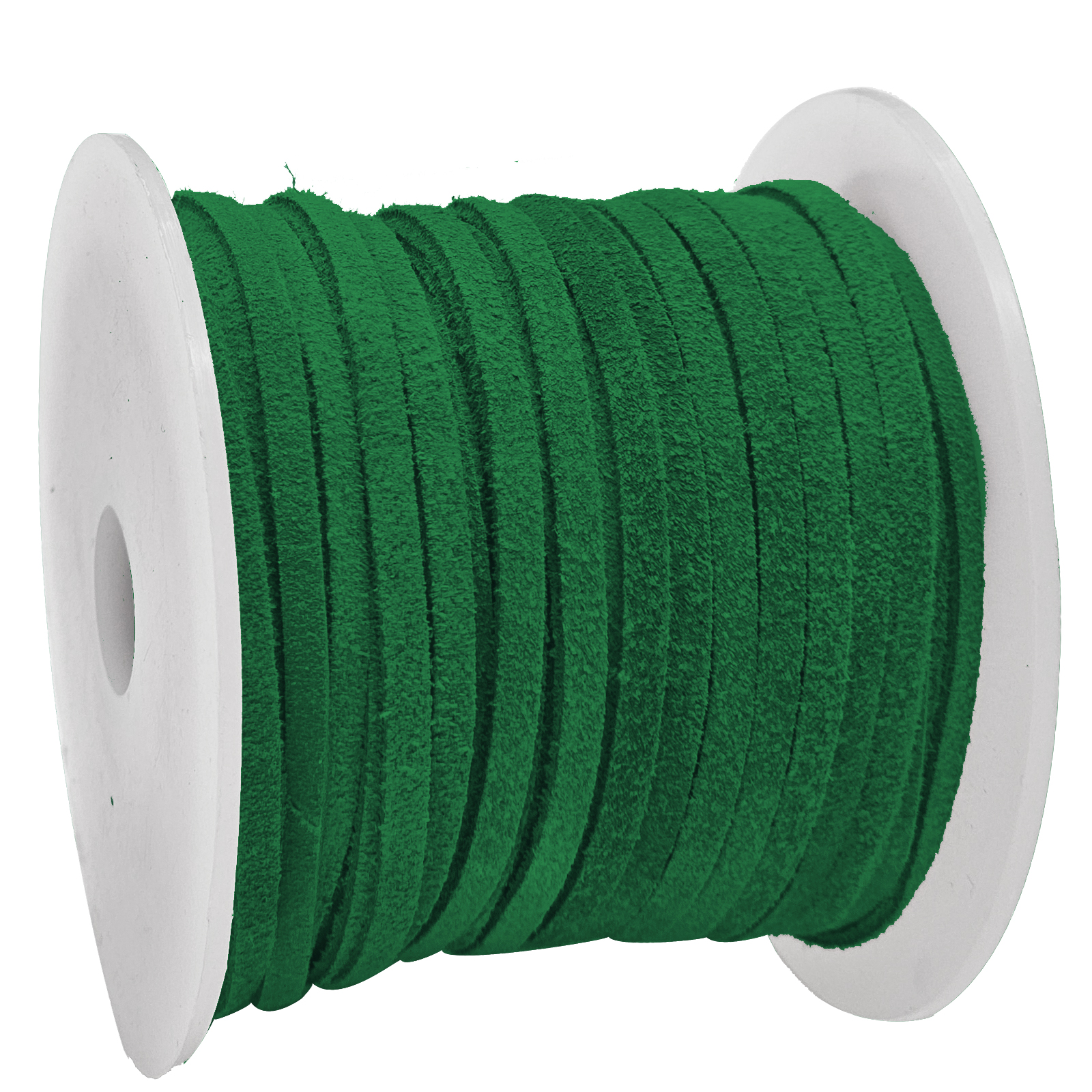 Wildlederband 3 mm - Velourlederband in Grün