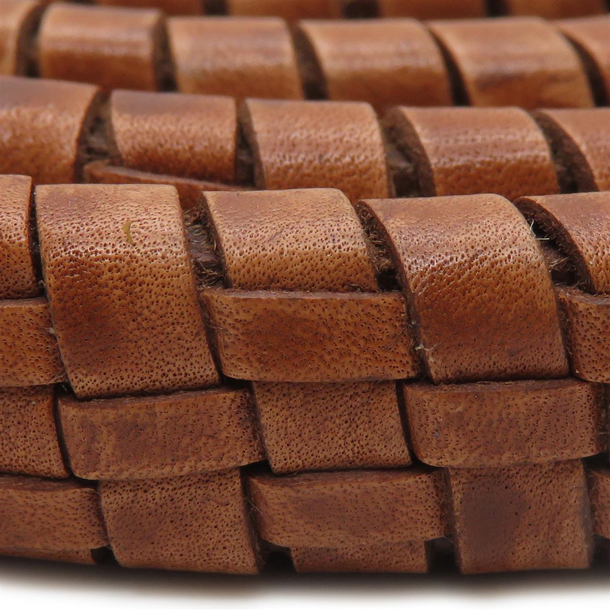 Lederriemen - Lederband - Lederschnur geflochten 11 mm