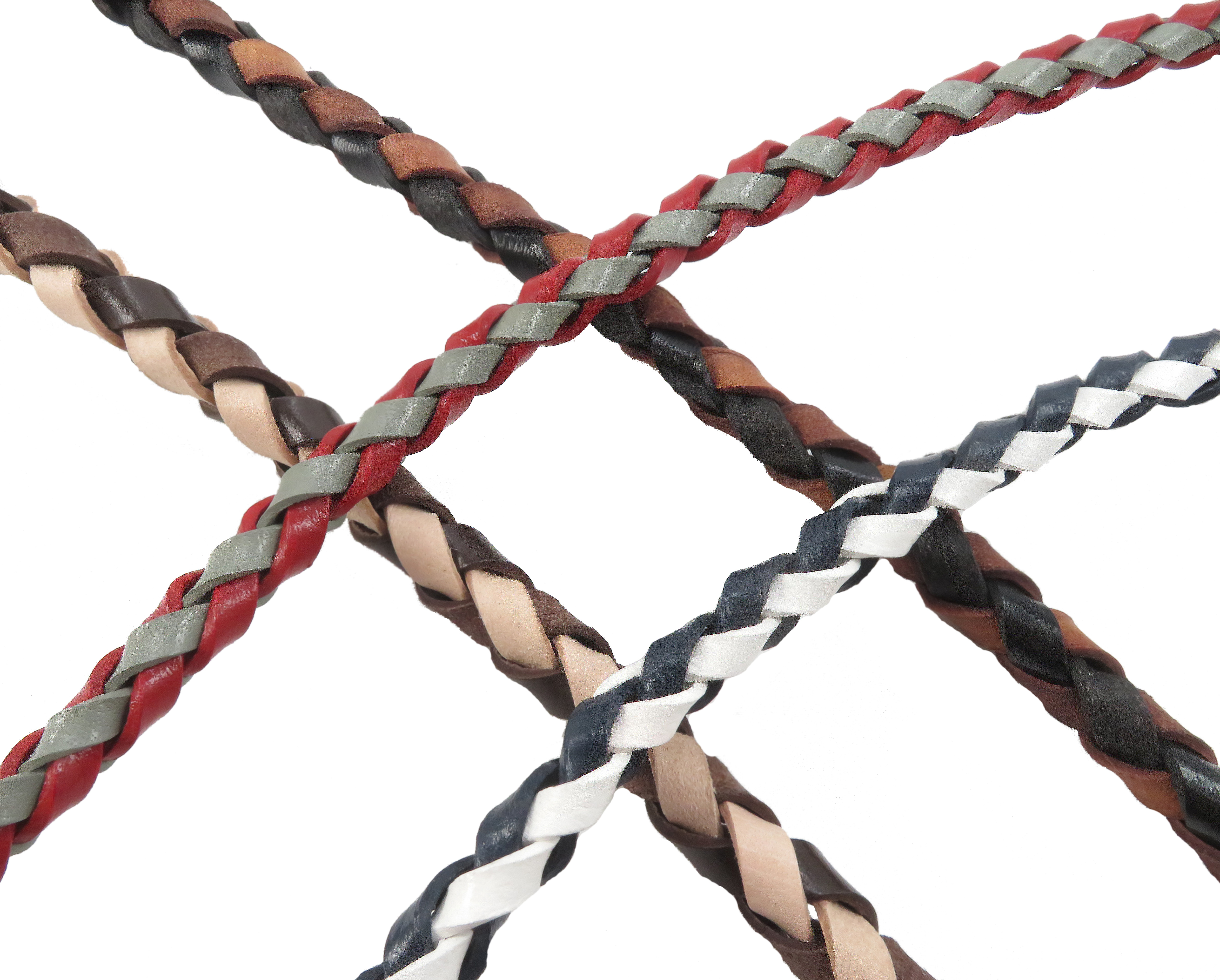 Lederband Flach 5 mm x 1,5 mm - Grau. Länge: 50 m auf Rolle
