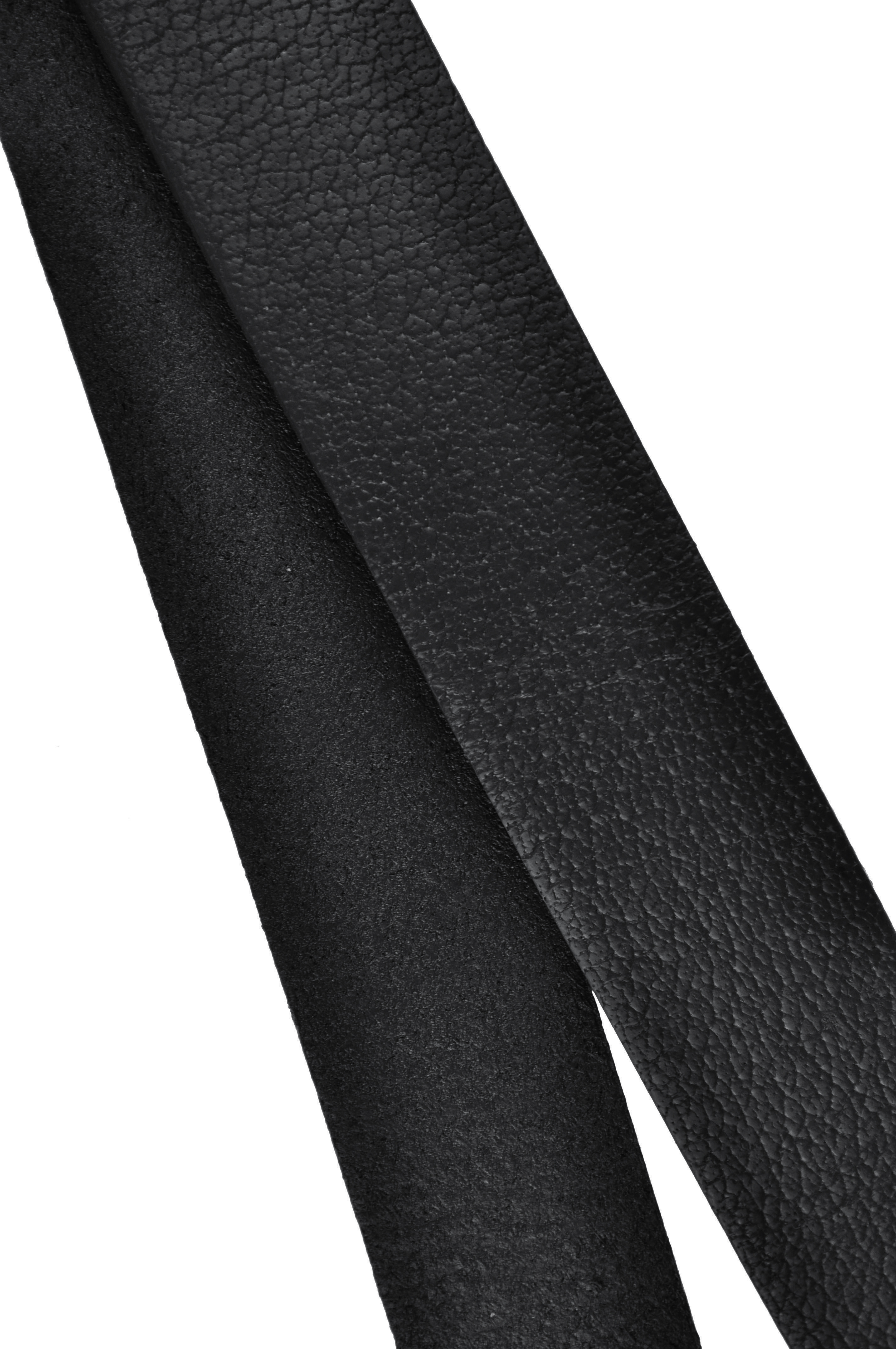 Lederband Flach. Länge: 1 m; Dicke: 3  mm - Schwarz. Breite: wählbar