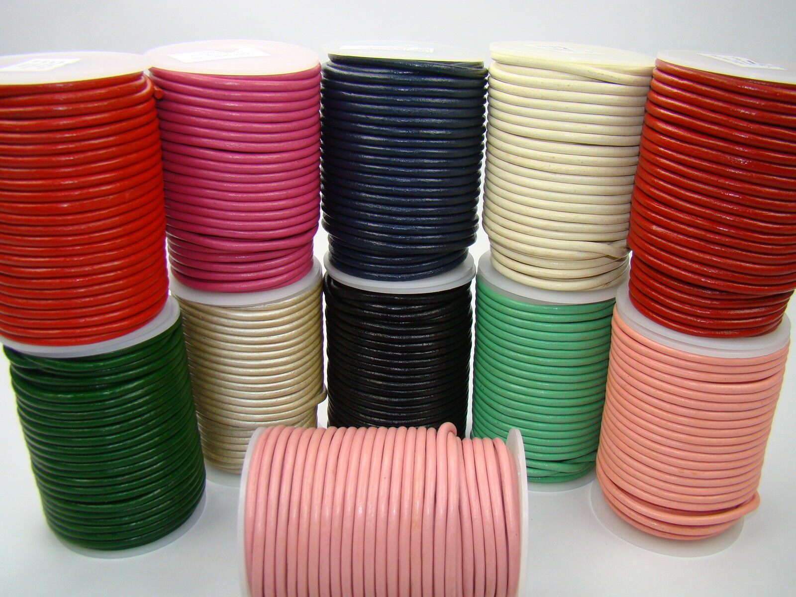 s-l1600-1 Lederschnur Rund 4 mm - Navy. Länge: 15 m