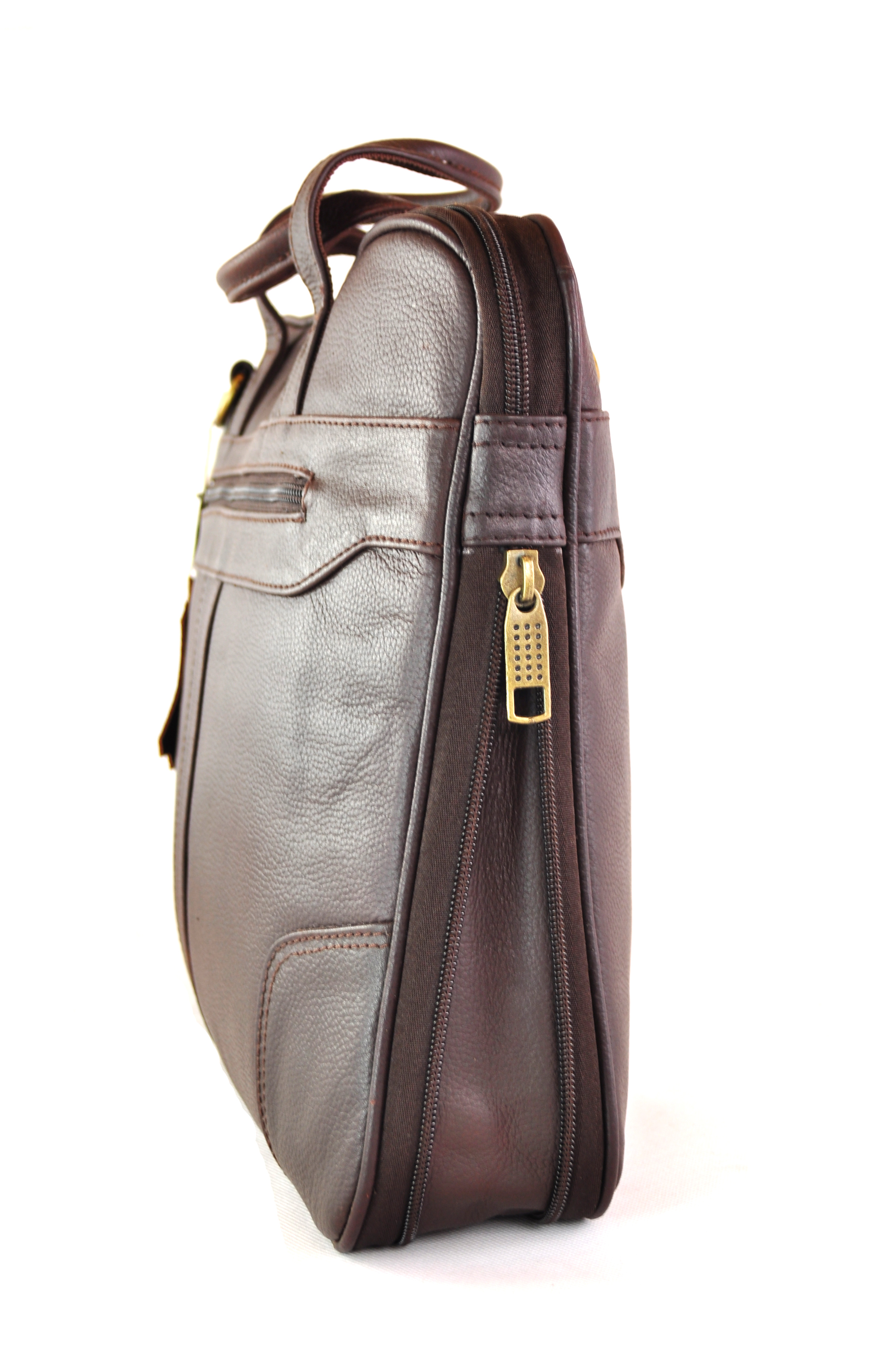 DSC_3724 Klassische Ledertasche für Laptop und Unterlagen in Braun