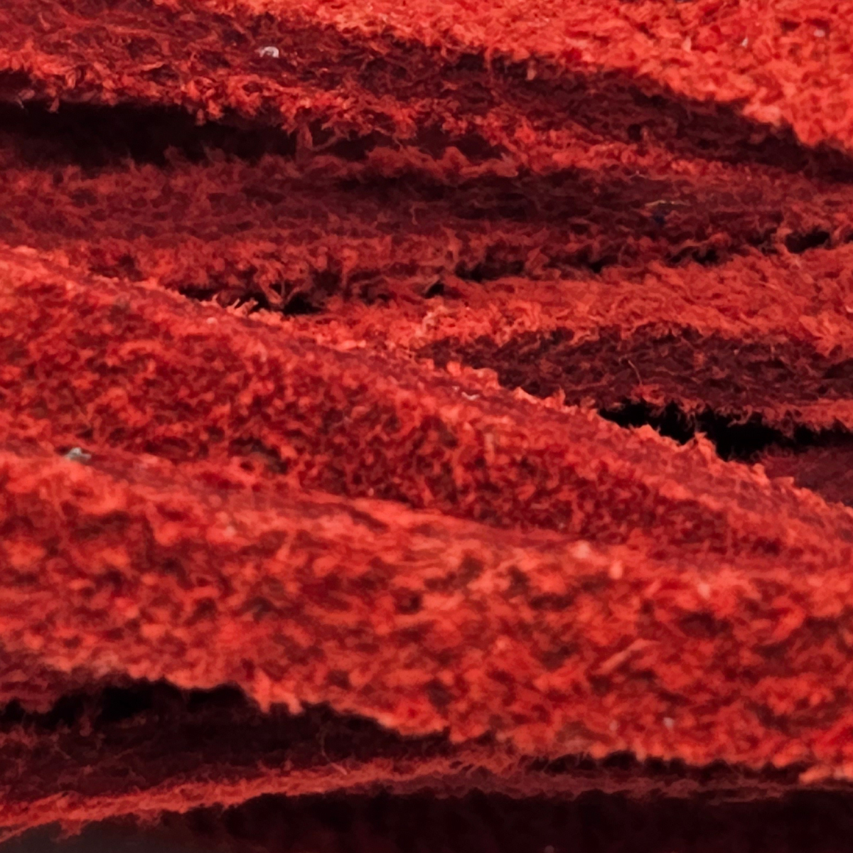 Wildlederband 3 mm - Velourlederband in Rot