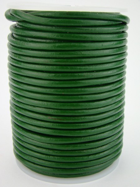 Grüne 4 mm Ledederschnur